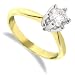 Jewelco London 18 carat solid gold 1 Carat Fine Diamond 6 claw Solitaire Ring