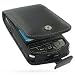 Electronics : Luxury Black Leather Premium Flip Case for Asus P550 / Vodafone V1520