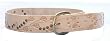 MONITALY 'Tito leather belt' Natural Flower