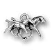 Sterling Silver Horse Mare with Colt Charm or Pendant