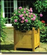 Childrens Toyshop  Outdoor Living : 17" Tan Wooden Planter