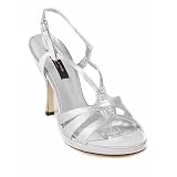NINA Ginnie Heels Slides Shoes Silver Womens