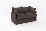 Leanne Sofa Bed in CHOCOLATE Cotton Drill