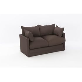 Leanne Sofa Bed in CHOCOLATE Cotton Drill