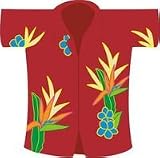 Applique Hawaiian Shirt Sculpted Large Flag