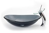 Bathroom Vessel Sink by Bath Authority - DLBG-01EY in glass grey