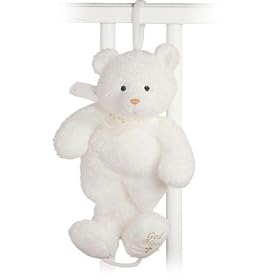 Gund Baby God Bless Bear Pullstring Musical, White