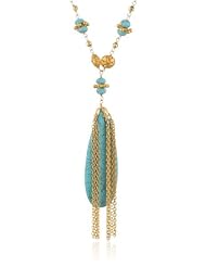 Azaara Turquoise Citrine Pendant Necklace
