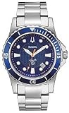 Bulova Marine Star Bracelet Blue Dial Men's Watch #98B130