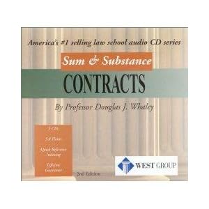Sum & Substance Audio on Contracts, 3d Edition (CD) (Sum & Substance CD Series) by Douglas J. Whaley