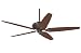 Hunter Ceiling Fans 28488CO 72" Fellini Remote Control Cocoa Traditional Indoor Fan 72"