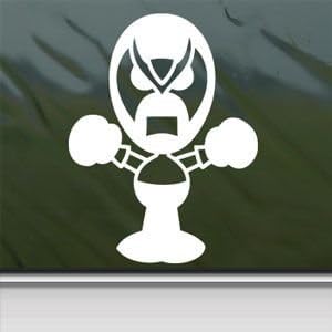Homestar Runner White Sticker Decal Strong Bad White Car Window Wall Macbook Notebook Laptop Sticker Decal