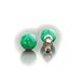 Trustmark 925 Sterling Silver 6mm Kiwi Green Created Opal Ball Stud Post Earrings, Margarita