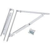 田邊金属工業所 ターナー折りたたみ式棚受け金具 中300mm 白 1組