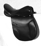 All Purpose Black Leather English Saddle - Imported/New