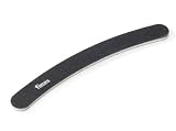 Black Cushioned Nail File BANANA. Made in Italy