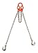 9/32 - Chain size, Cap.-lbs. - 3,500-Single @ 90° & 6,100-Double @ 60°, 6' Lg., LiftAll Sling, Adjust-a-link