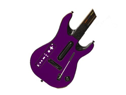 Guitar Hero 5 (GH5) World Tour for Nintendo Wii Skin - NEW - POPPIN PURPLE system skins faceplate decal mod