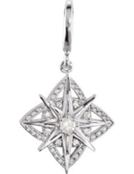 Vintage-Inspired Dangle Charm Sterling Silver 85378