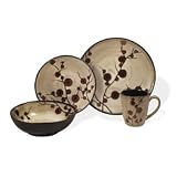 Gourmet Basics by Mikasa Persimmon Dinnerware Set, 32 Piece, Service for 8