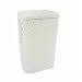 Elegante' Wicker Apartment Hamper White