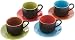 Mario Batali Espresso-Cups and Saucers, Set of 4