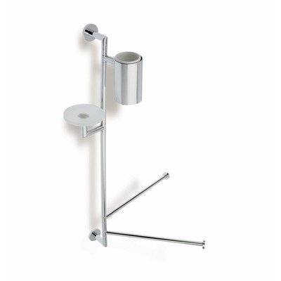 Medea Wall Mounted Bathroom Butler in Chrome