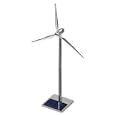 Solar Wind Turbine - Polished Aluminum