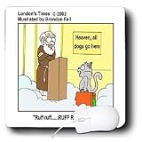 Londons Times Funny Cat Cartoons - Cats Tenth Life - Mouse Pads