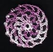 Purple Multi Hair Net Crocheted Hair Bun Cover- MINI