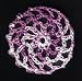 Purple Multi Hair Net Crocheted Hair Bun Cover- MINI