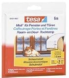Tesa 05428-00100-00  Tesamoll Universal Schaumstoff wei&szlig;, L&auml;nge 6 m, Breite 9 mm