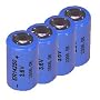 1/2AA Size Lithium Battery (3.6V & 1200 mAh), qty=4