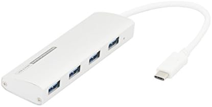 USB 3.1 Type C Hub,NewLobo® High quality Reversible Design Ultra-thin USB 3.1 Type-C male Multiple 4 Port Hub Adapter for Apple New Macbook 12 Inch, Chromebook Pixel, Surface Pro 4 etc.,Tablet, Mobile Phone and Other Type-C Supported Devices -(White)
