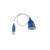 Sabrent SBT-USC1M Hi-Speed USB 2.0 to Serial (9-pin) DB-9 RS-232 Adapter Cable (1-foot, Blue)