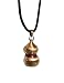 Naruto: Gaara Sand Gourd Necklace (Gold) + Pin