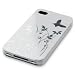 from STORMGADGETS White hard back case with Silver Butterfly/flower design for Apple iPhone 4/4S together with FREE screen protector by Stormgadgets