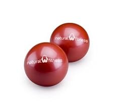 Natural Fitness Soft Weighted Balls - 4 lbs ea - Red Rock..Set of 2