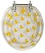 Toilet Seat - Round, Acrylic, Duck Pattern - Magnolia