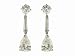 Platinum and Diamond Earrings by Estate