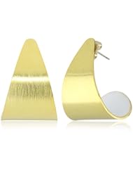 Dean Davidson "INNER BEAUTY" Gold with White Enamel Inner Beauty Petal Earrings