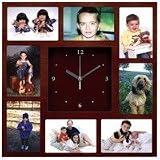 KasselA Wooden Decorator Clock and Picture Frame