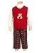 Bebini 3-Pc Plaid Bear Sweater Vest, Turtleneck + Pants Set