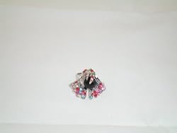 Ring Adjustable with crystals and simulated pearl MULTI