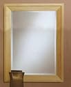 Artistic Clear Maple Rectangular Wall Mirror