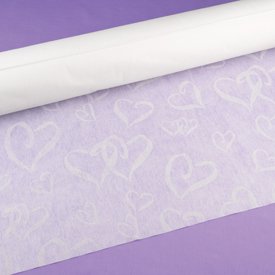Linked at the Heart White Aisle Runner