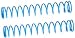 Search : XTM Shock Springs (2) 1.4mm, 107mm Blue - Mammoth/MT