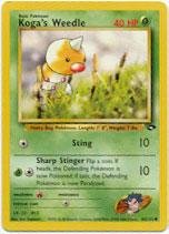 Koga's Weedle - Gym Challenge - 82 [Toy]