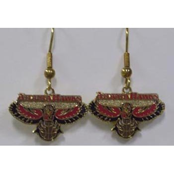 NBA Dangling Earrings - Atlanta Hawks Logo (Quantity of 1)