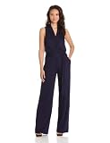 Trina Turk Women's Marianela Halter Jumpsuit, Black Plum, 2